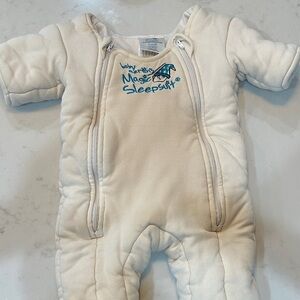 Baby Merlin's Magic Sleepsuit - Cream